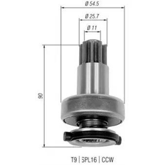 Embrayage à roue libre, démarreur MAGNETI MARELLI AMB0327