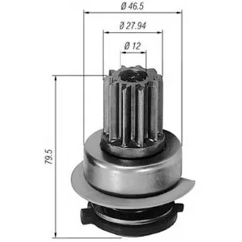 Pignon, démarreur MAGNETI MARELLI AMB0291