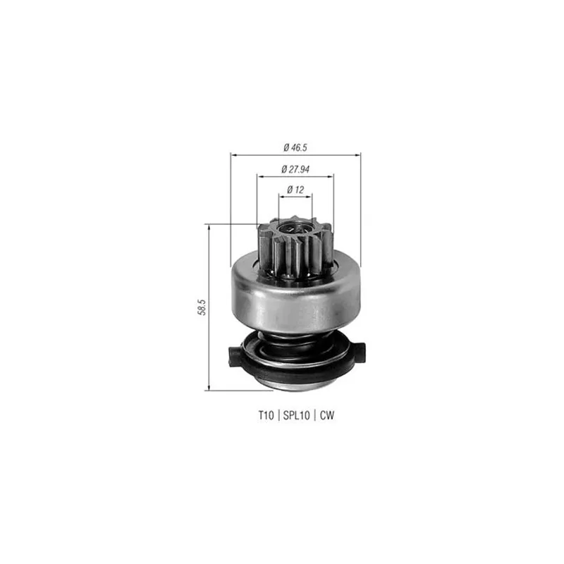 Embrayage à roue libre, démarreur MAGNETI MARELLI AMB0191