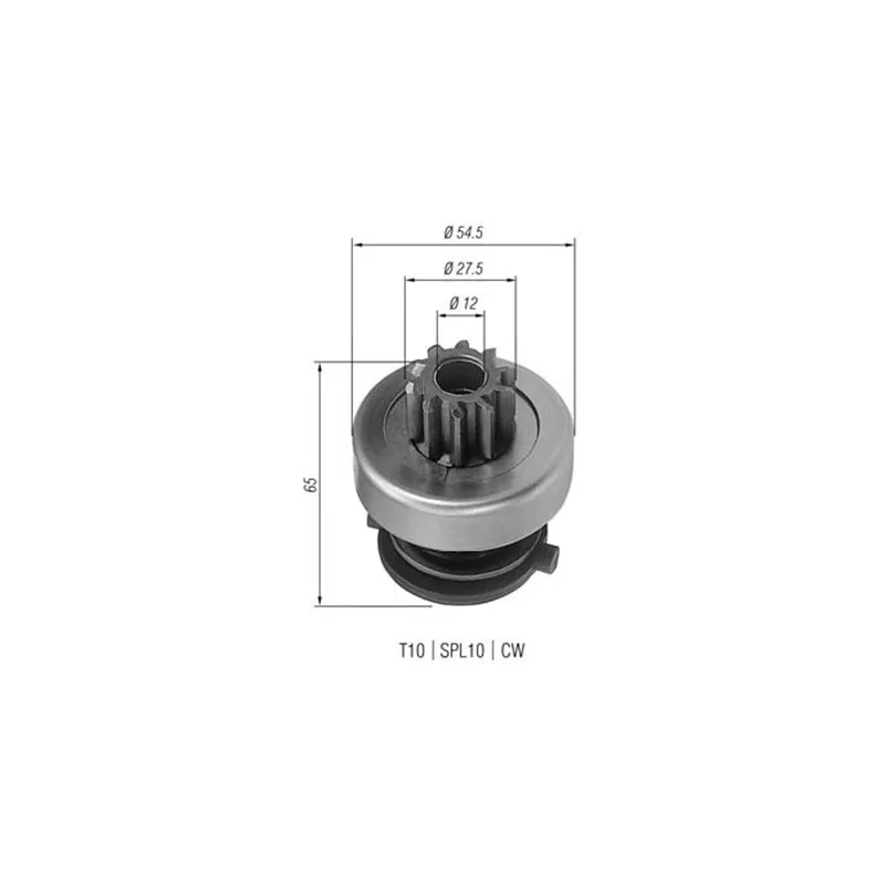 Petit engrenage, démarreur MAGNETI MARELLI AMB0166