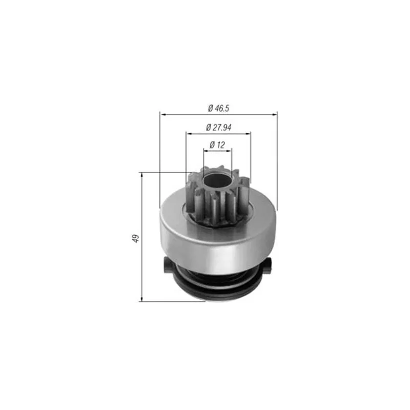 Petit engrenage, démarreur MAGNETI MARELLI AMB0353