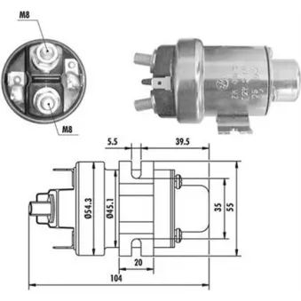 Solénoïde, démarreur MAGNETI MARELLI 940113050020