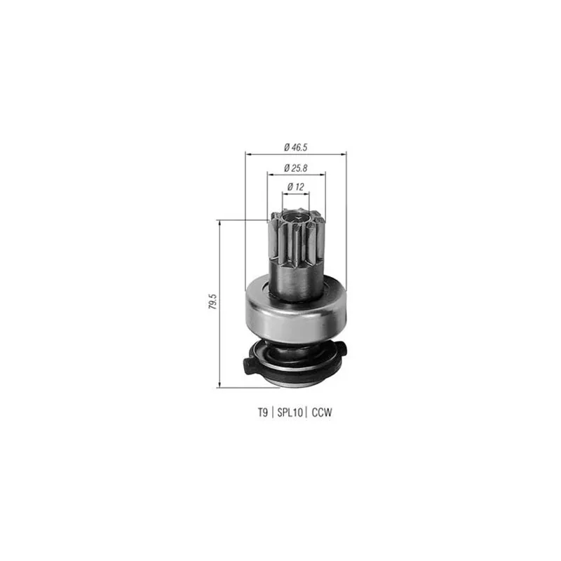 Petit engrenage, démarreur MAGNETI MARELLI AMB0183