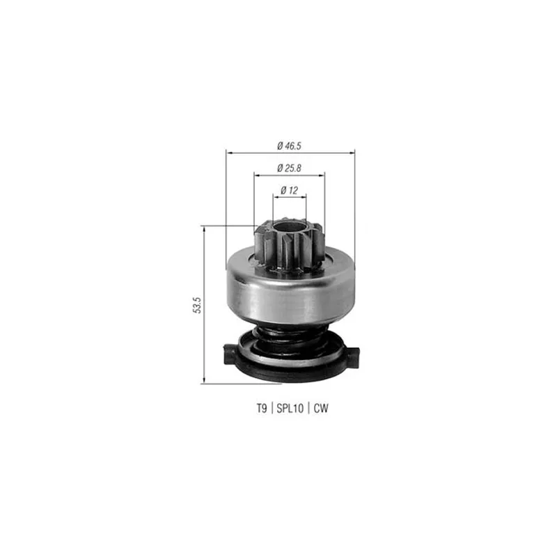 Pignon, démarreur MAGNETI MARELLI AMB0226