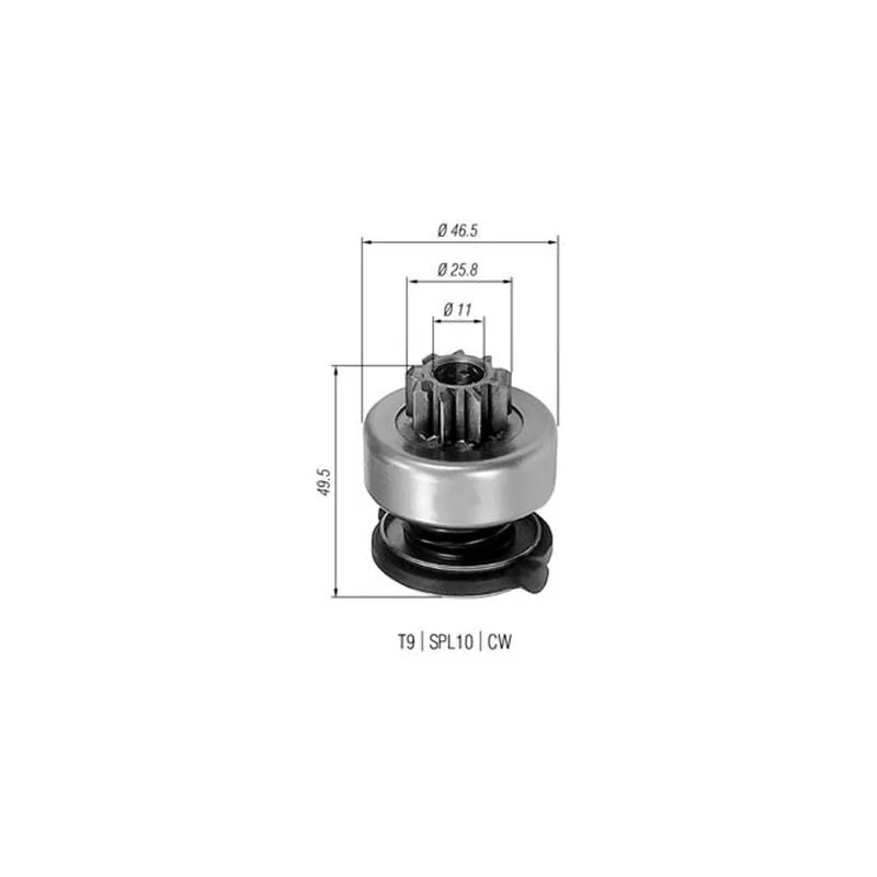 Pignon, démarreur MAGNETI MARELLI AMB0301