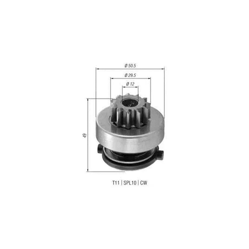 Petit engrenage, démarreur MAGNETI MARELLI AMB0366