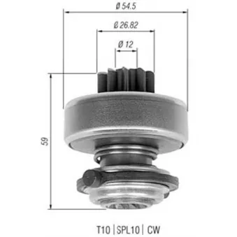 Pignon, démarreur MAGNETI MARELLI AMB0323