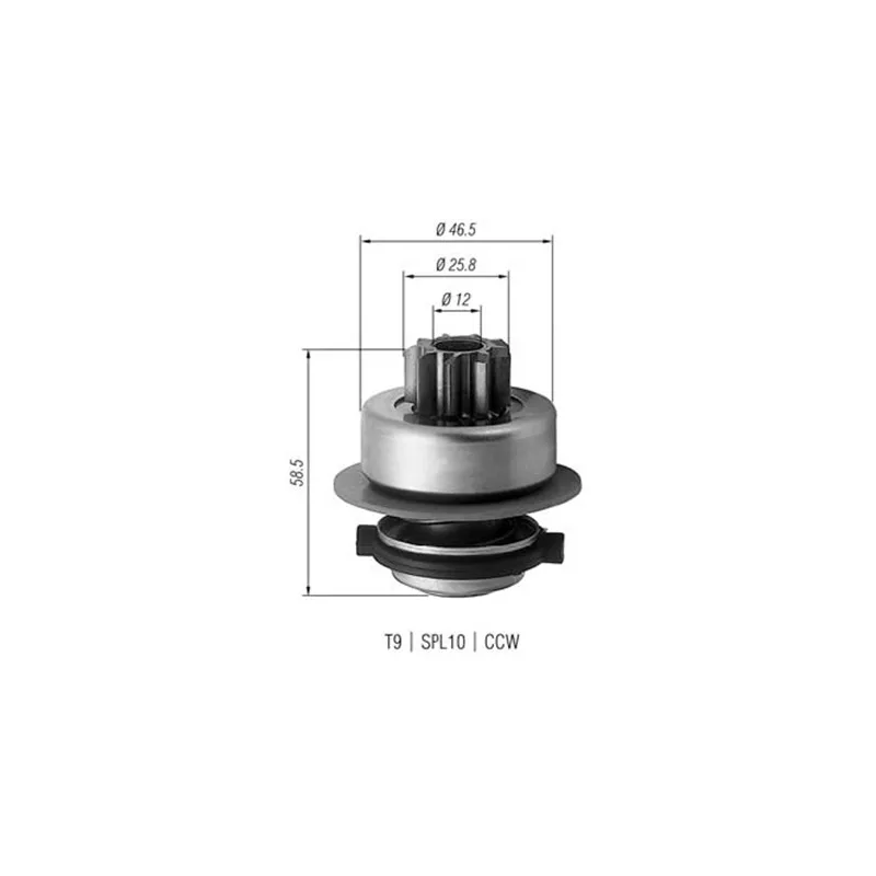 Embrayage à roue libre, démarreur MAGNETI MARELLI AMB0171