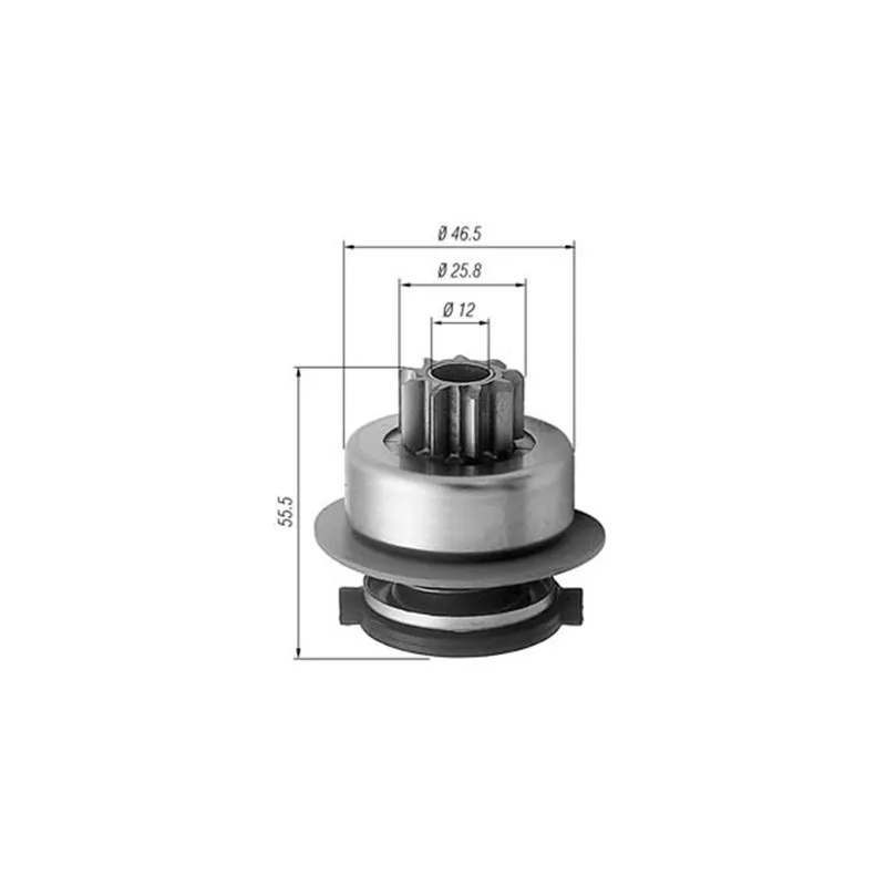 Embrayage à roue libre, démarreur MAGNETI MARELLI AMB0256