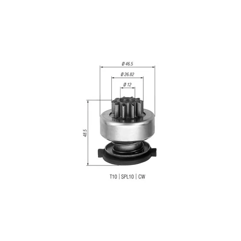 Petit engrenage, démarreur MAGNETI MARELLI AMB0309