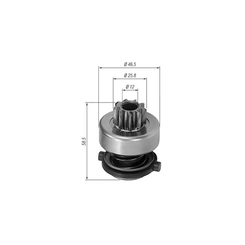 Embrayage à roue libre, démarreur MAGNETI MARELLI AMB0138