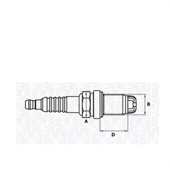 Bougie d'allumage MAGNETI MARELLI 062000783304