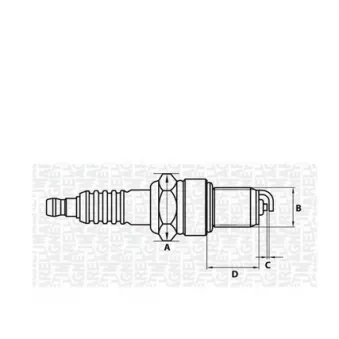 Bougie d'allumage MAGNETI MARELLI 062000770304
