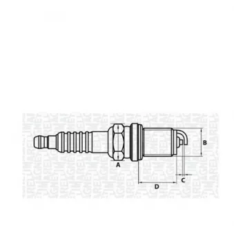 Bougie d'allumage MAGNETI MARELLI 062000776304