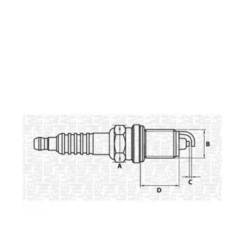 Bougie d'allumage MAGNETI MARELLI 062000774304
