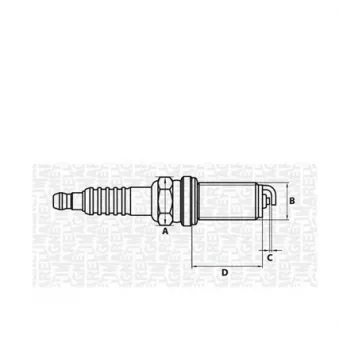 Bougie d'allumage MAGNETI MARELLI 062000777304