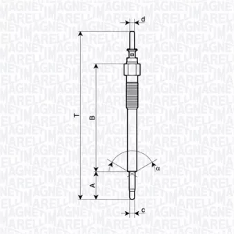 Bougie de préchauffage MAGNETI MARELLI 062900135304