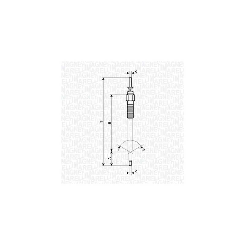 Bougie de préchauffage MAGNETI MARELLI 062900135304