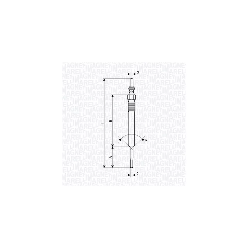 Bougie de préchauffage MAGNETI MARELLI 062900140304