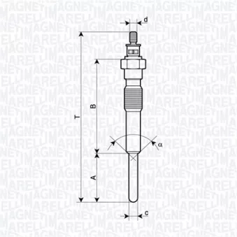 Bougie de préchauffage MAGNETI MARELLI 062900125304