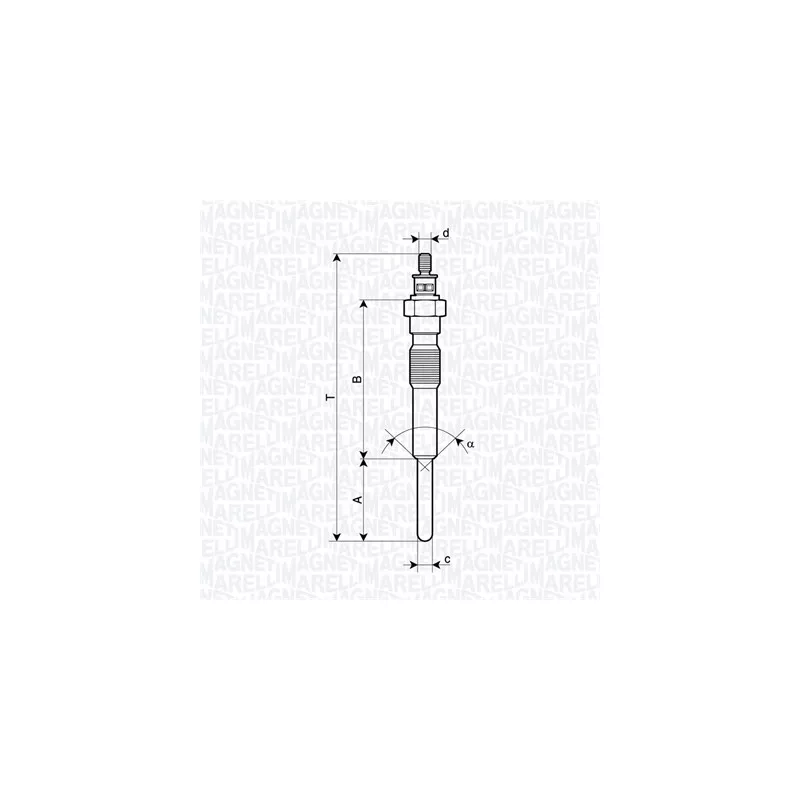 Bougie de préchauffage MAGNETI MARELLI 062900125304