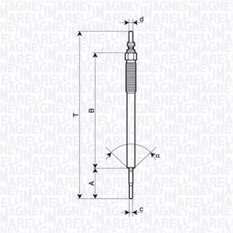 Bougie de préchauffage MAGNETI MARELLI 062900131304
