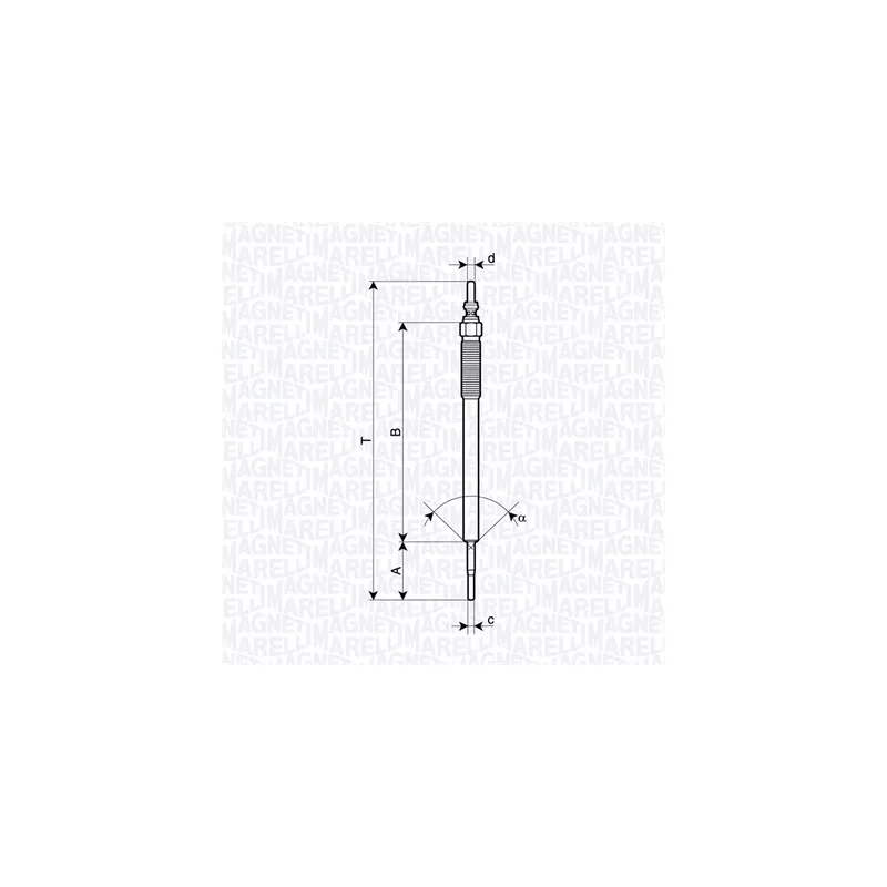 Bougie de préchauffage MAGNETI MARELLI 062900131304