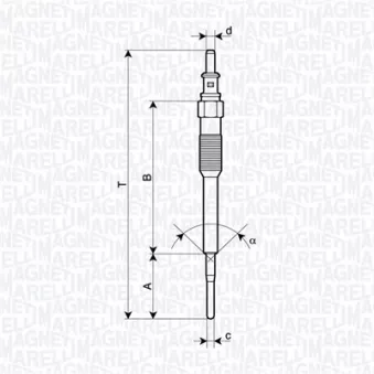 Bougie de préchauffage MAGNETI MARELLI 062900136304