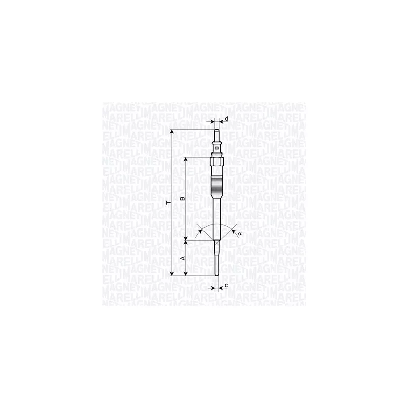 Bougie de préchauffage MAGNETI MARELLI 062900136304