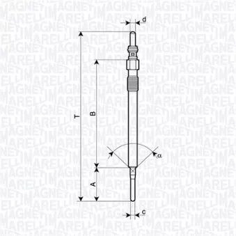 Bougie de préchauffage MAGNETI MARELLI 062900141304