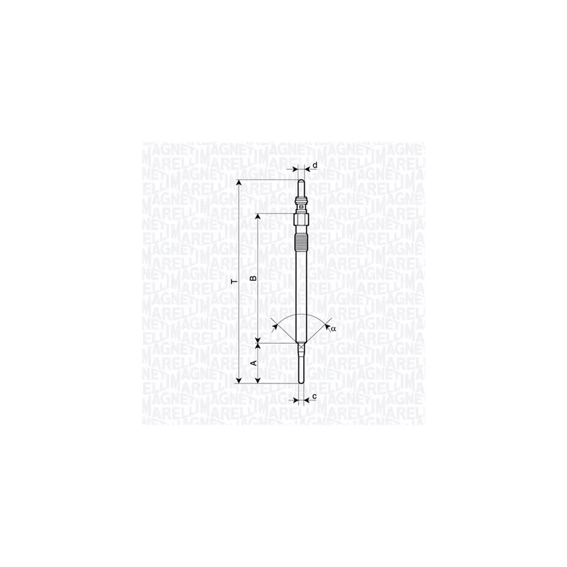 Bougie de préchauffage MAGNETI MARELLI 062900141304