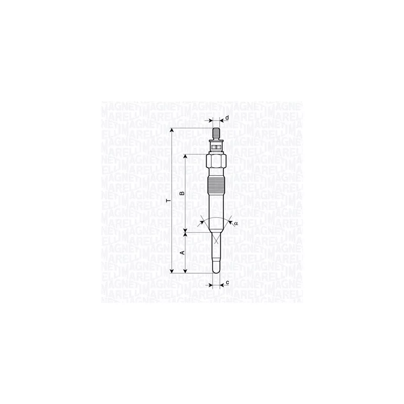 Bougie de préchauffage MAGNETI MARELLI 062900126304