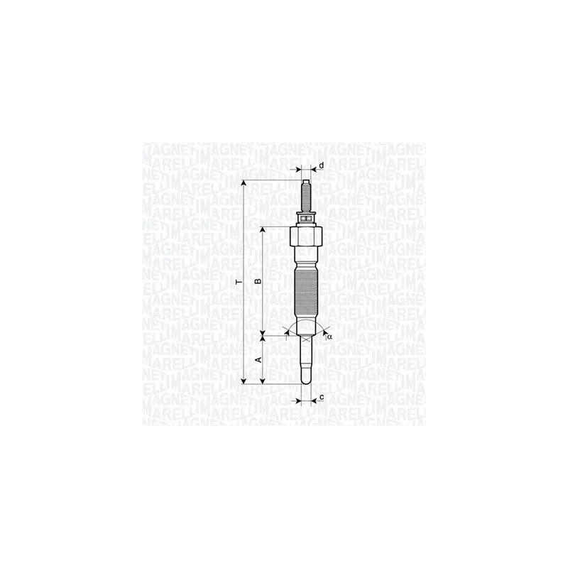 Bougie de préchauffage MAGNETI MARELLI 062900132304