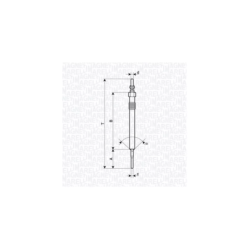 Bougie de préchauffage MAGNETI MARELLI 062900127304