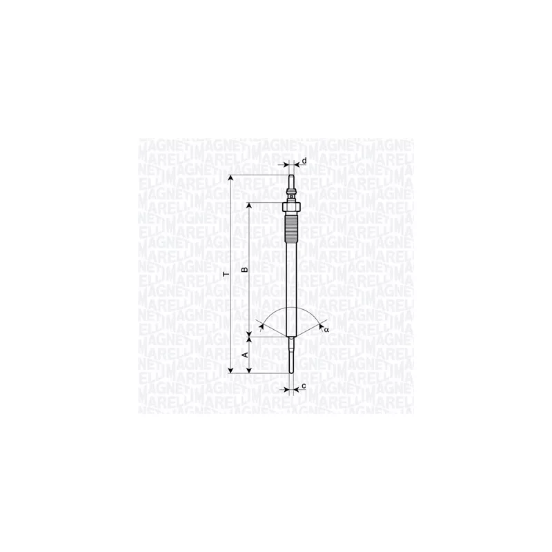 Bougie de préchauffage MAGNETI MARELLI 062900138304