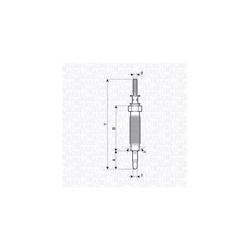 Bougie de préchauffage MAGNETI MARELLI 062900134304