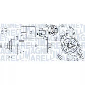 Démarreur MAGNETI MARELLI 063721397010