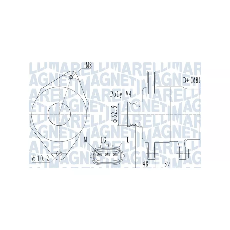 Alternateur MAGNETI MARELLI 063731517010