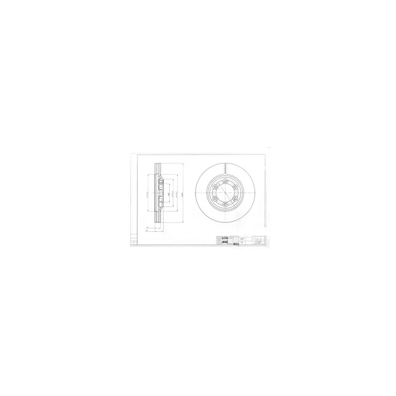 Jeu de 2 disques de frein avant DELPHI BG4175