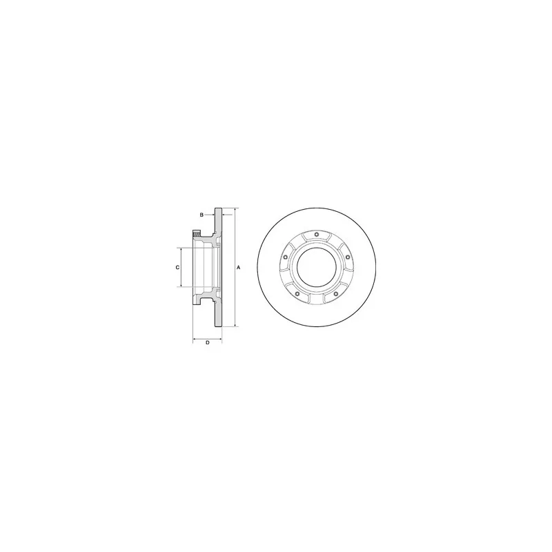 Jeu de 2 disques de frein arrière DELPHI BG4673