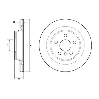 Jeu de 2 disques de frein arrière DELPHI