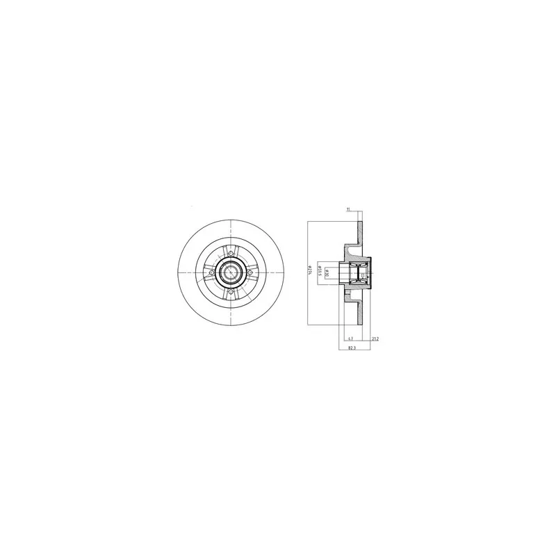 Jeu de 2 disques de frein arrière DELPHI BG9030RSC