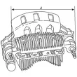 Pont de diodes, alternateur CARGO 234310 - Visuel 2