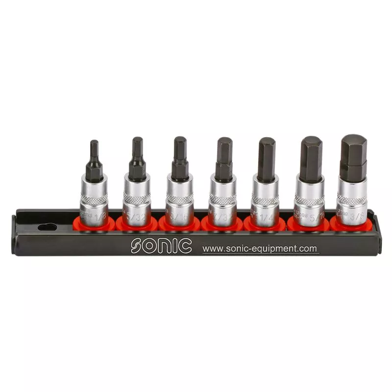 Jeu d'embouts sur douilles 1/4" SONIC 100702