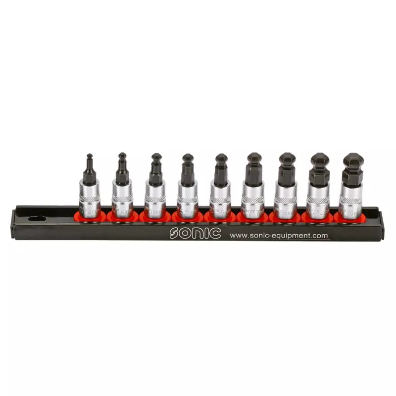 Jeu d'embouts sur douilles 1/4" SONIC 100903