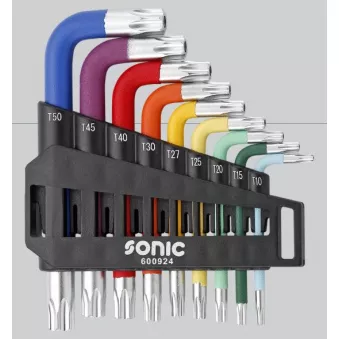 Jeu de clés mâles TORX SONIC 600924