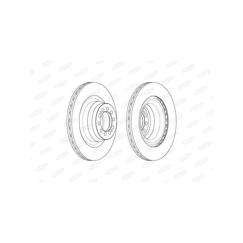 Jeu de 2 disques de frein avant BERAL BCR371A