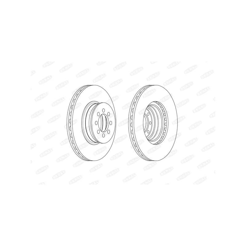 Jeu de 2 disques de frein avant BERAL BCR335A