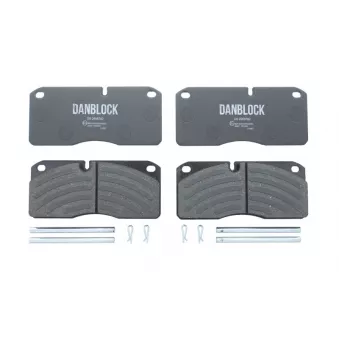Jeu de 4 plaquettes de frein avant DANBLOCK 2906782