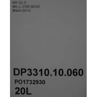 Huile de transmission Dr!ve+ DP3310.10.060